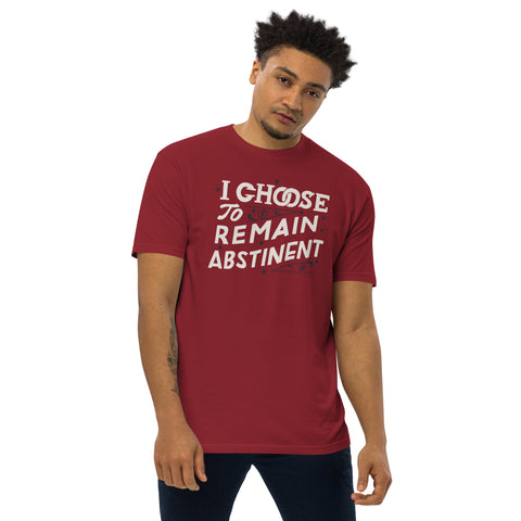I Chose To Remain Abstinent Men’s Premium Heavyweight Tee