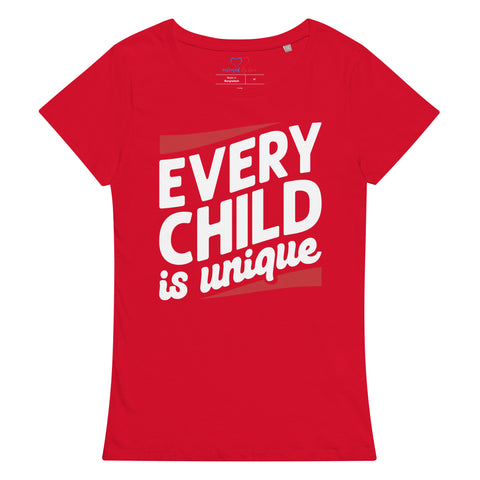 Every Child Is Unique Women’s Basic Organic T-Shirt